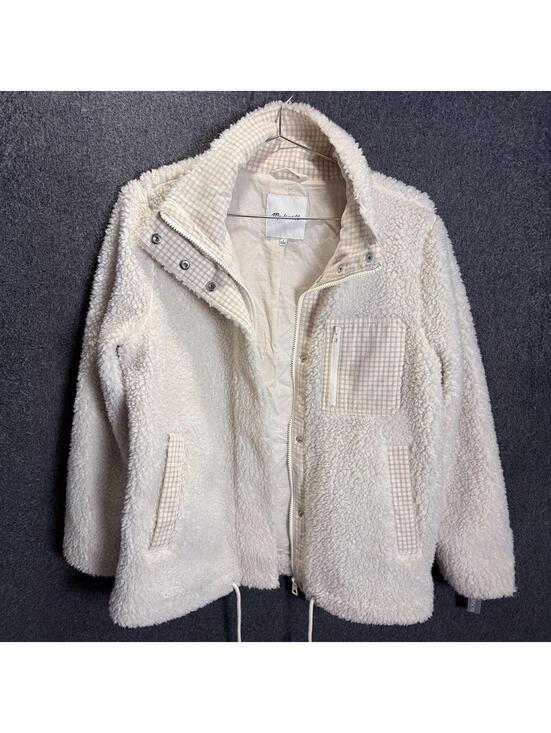 Madewell Jackets & Blazers - Madewell Women's Cream and White Jacket